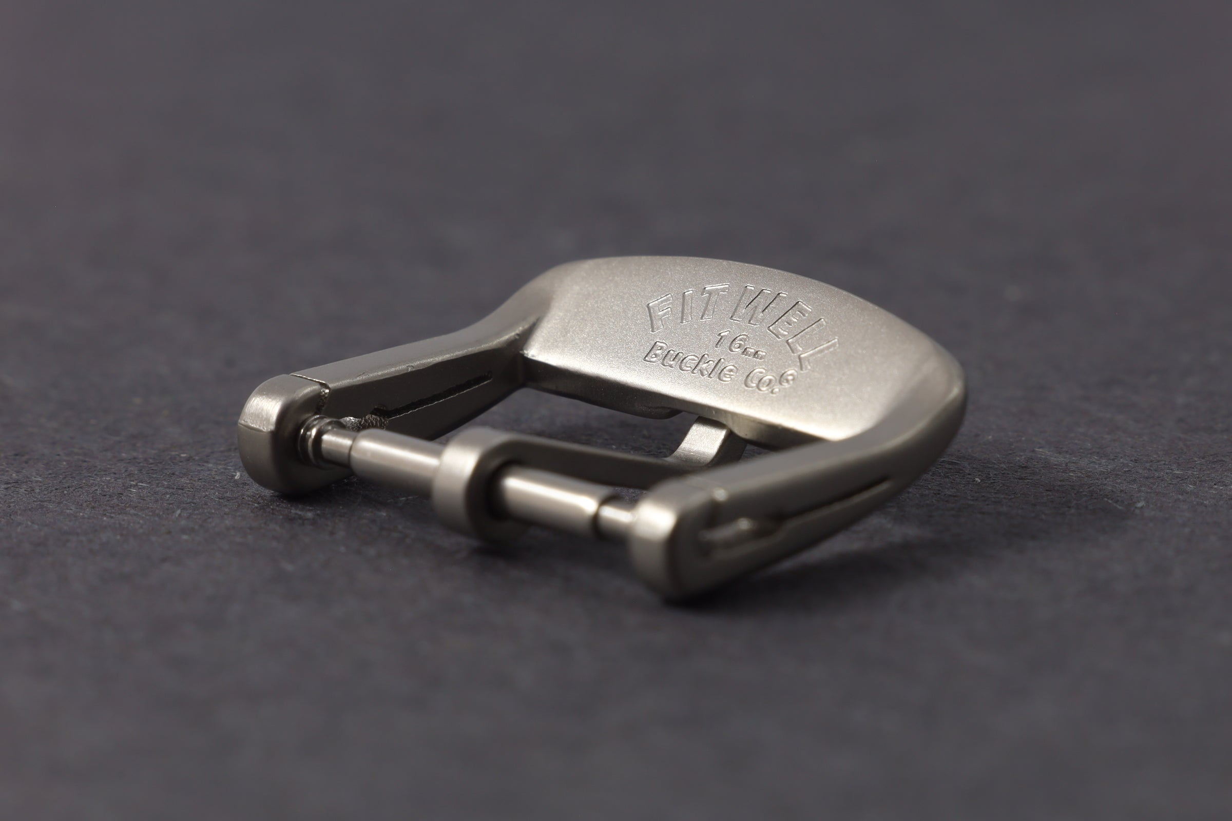 Micro Adjust Watch Buckle in Bead Blasted Stainless Steel